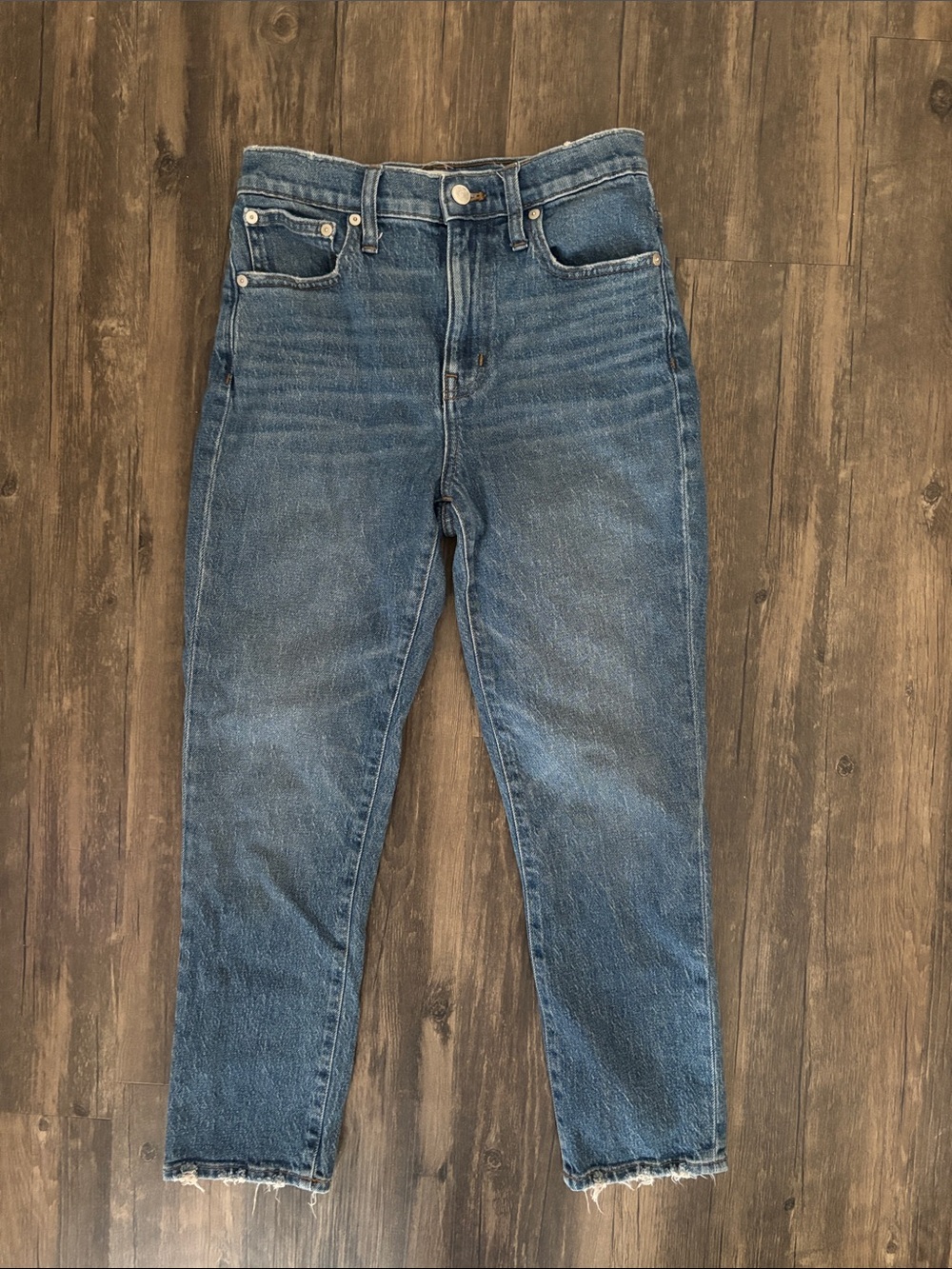 Madewell The High-Rise Slim Crop Boyjean Women's Size 25 Blue Denim Jeans